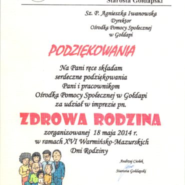 Chwalimy się podziękowaniami