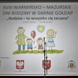 Uroczysta konferencja podsumowująca XVIII Warmińsko-Mazurskie Dni Rodziny w Gminie Gołdap