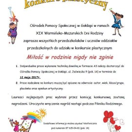 Konkursy w ramach XIX Warmińsko-Mazurskich Dni Rodziny