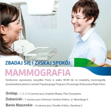 Masz 50-69 lat? Zrobiłaś już mammografię?