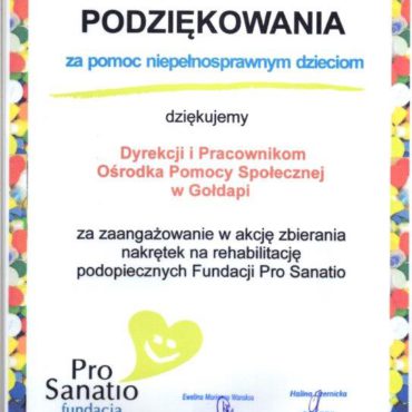 Podziękowano Nam!