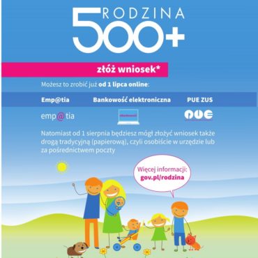 Ważne – Wypłaty 500+ lipiec 2019r.