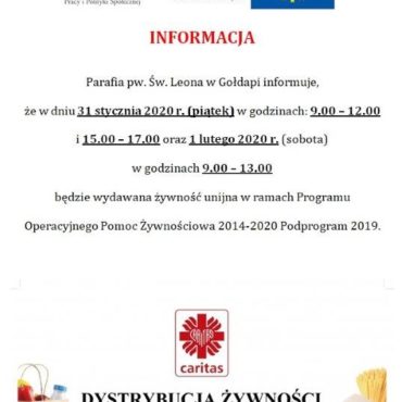 Wydawanie żywności Parafia św. Leona