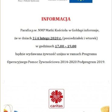Wydawanie żywności parafia NMPMK