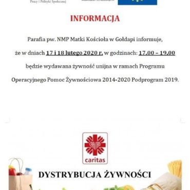 Wydawanie żywności parafia NMPMK